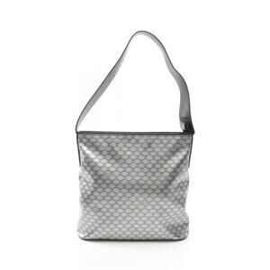 Celine Macadam Shoulder Bag Canvas Silver Black